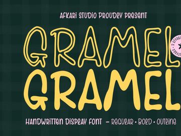 Gramel - Handwritten Display Font