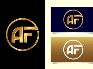 Initial Letter A F Logo Design Template. Graphic Alphabet Symbol For Corporate Business Identity