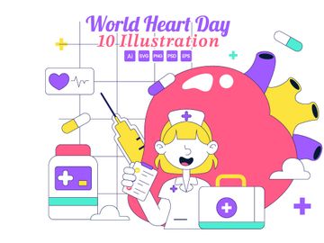 10 World Heart Day Illustration