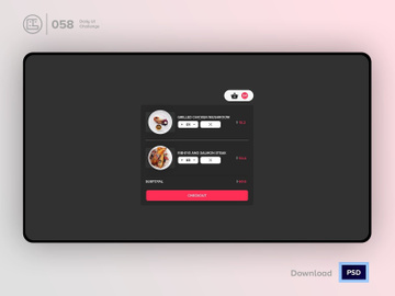 Shopping Cart| Daily UI challenge - 058/100