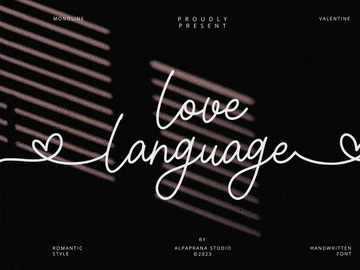 Love Language - Handwritten Font