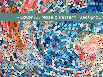 Colorful mosaic pattern background