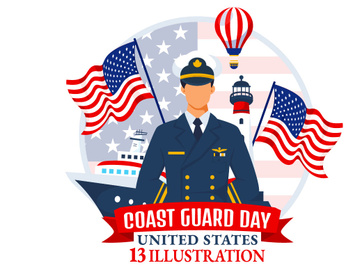 13 United States Coast Guard Day Illustration