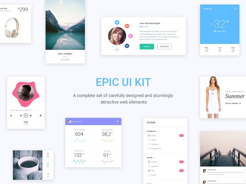 Epic UI Kit + Bootstrap Theme by EpicCoders ~ EpicPxls