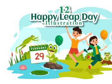12 Happy Leap Day Illustration