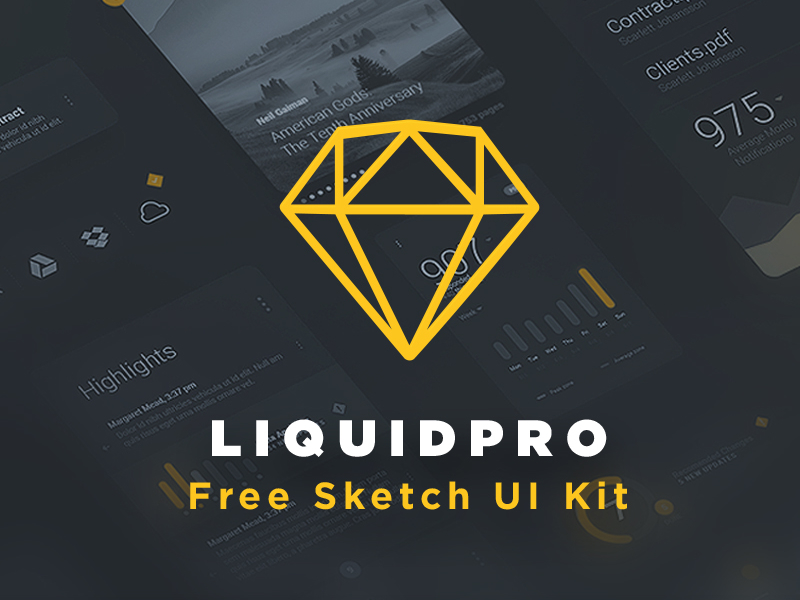 LiquidPro - Sketch UI Kit