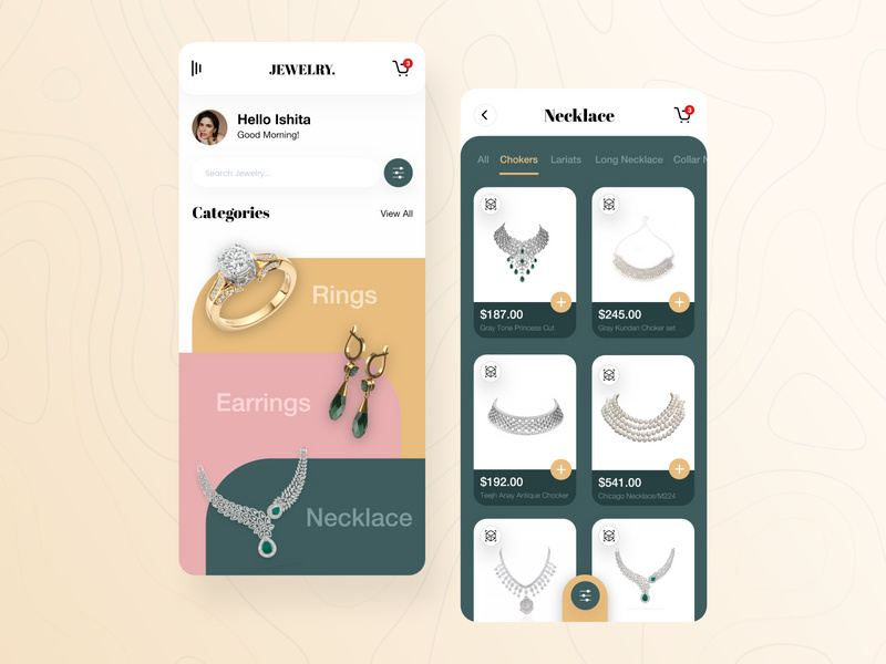 Jewelry Store App Design AR Try On by CMARIX Infotech EpicPxls