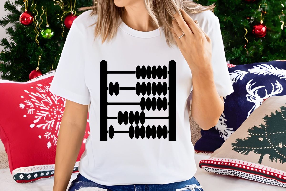Traditional Abacus Calculation Tool Math Education Black Vector Icon