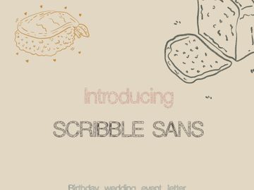Scribble Sans – Hand Drawn Sketch Font | Rough Display Typeface