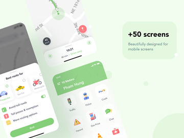 NavGo Navigation App UI Kit
