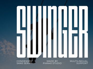 Swinger - Condensed Sans Serif Font