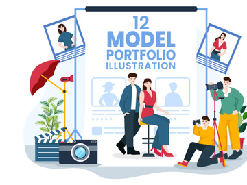 12 Model Portfolio Illustration