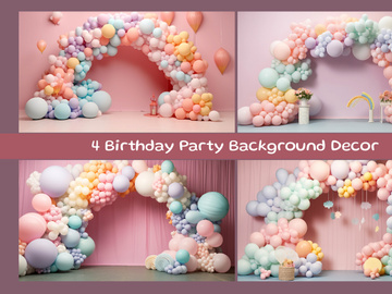 Birthday Party Background Decor