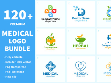 120+ Medical Logo Bundle
