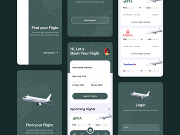 Airline Flight Booking App UIUX Design