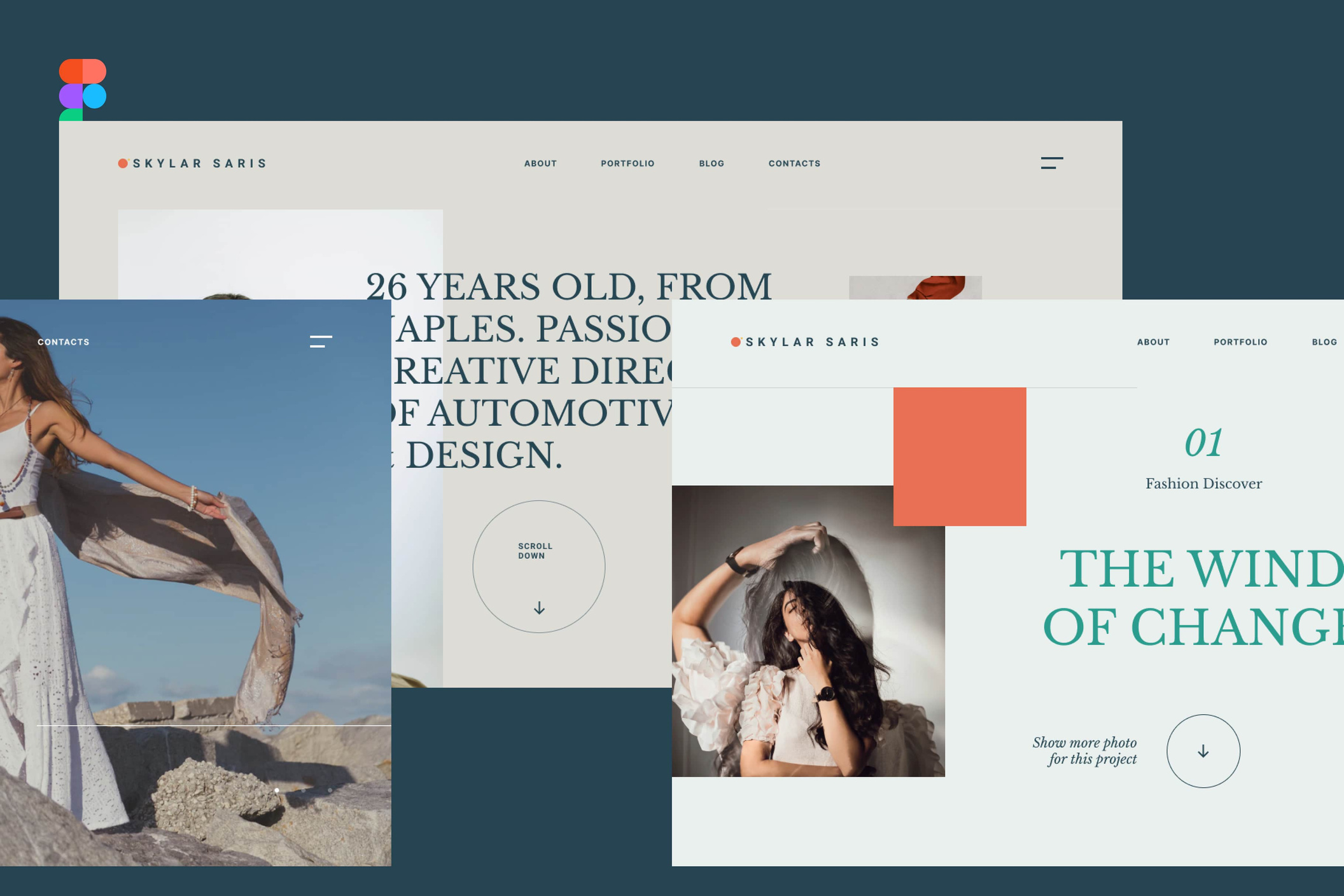UI Kit | Site de Portfólio Pessoal | Site de Portfólio de Fotos