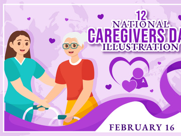 12 National Caregivers Day Illustration