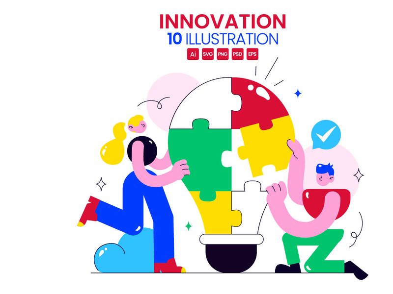 10 Innovation Technology Illustration by denayuneep ~ EpicPxls
