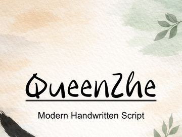 QueenZhe — Modern Handwritten Script (OTF)