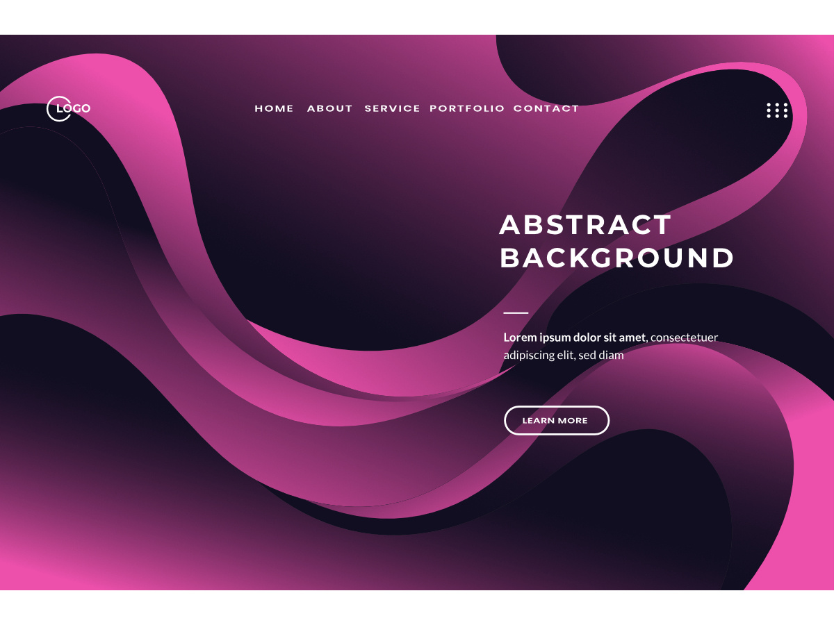 Plano de Fundo Abstrato Rosa Elegante com Ondas