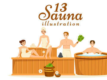 13 Sauna and Steam Room Illustration