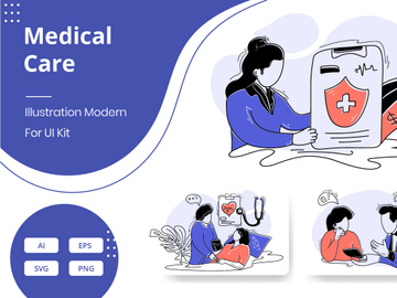 Flat Illustration Medical Care
