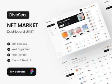 DiveSea - NFT Market Dashboard UI KIT