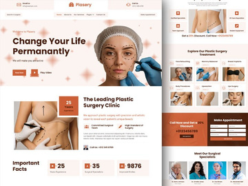 Plasery – Plastic Surgery Website Template