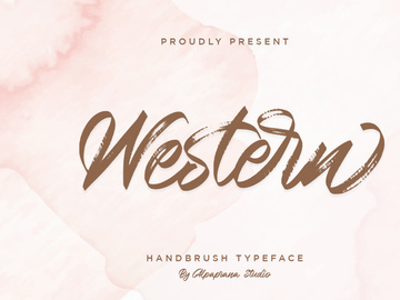 Western - Handbrush Script Font