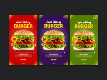 Instagram social media food story template