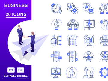 Bleu : Business And Finance IconSet
