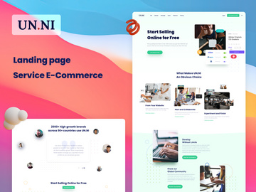 E-commerce Service Landing Page Un.ni