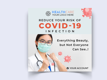 Corona Virus Awareness Social Media Post Template