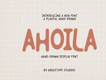 Ahoila | Hand Drawn Display Font