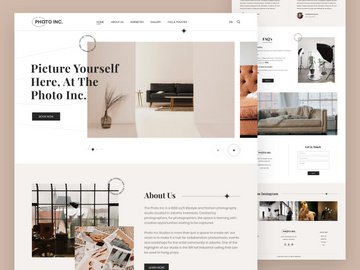 Rentable Photography Studio Landing Page