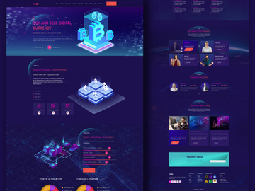 Cryptocurrency Website & Landing Page