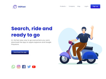 GOFast-Landing Page UI