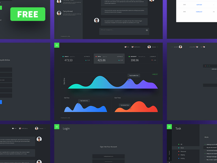 Dashboard template [PSD]