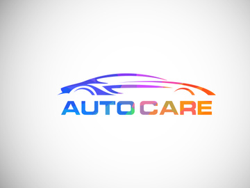 Low poly style logo sign symbol for the automotive company