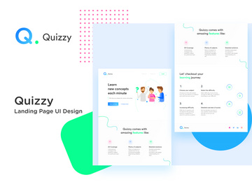 Quizzy Homepage UI Design