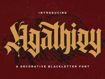 Agathiqy - Blackletter Font