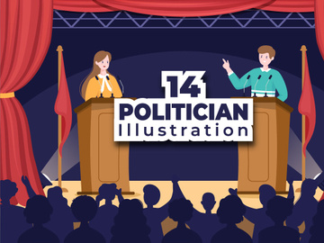 14 Politician or Government Illustration
