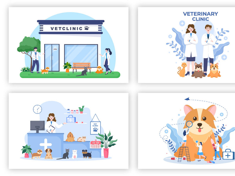 20 Veterinary Clinic for Pets Illustration by denayuneep EpicPxls