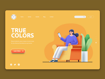 Life scene-space-illustration