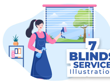 7 Mini Blinds Service Illustration