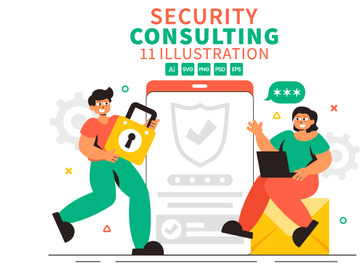 11 Security Consulting Illustration