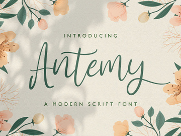 Antemy - Modern Script Font