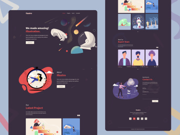ilustro-Design Agency Website Template Design
