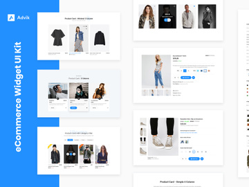 10 Ecommerce Widget Design for Web-UI Kit
