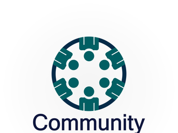 Community Logo Design Template for Teams or Groups.network and social icon design
